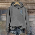thumbnail image 2 of XIAONU Women'S Hoodies Trendy Blue Whale Print Sweet Hoodie Ladies Long Sleevs Classic Pullover Hoodie Sweatshirts, 2 of 5