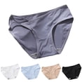 thumbnail image 4 of Gibobby Calzoncillos sexy Logo de personalizado, Tangas a rayas de cintura , Bikini , tangas personalizadas, ropa interior de mujer, bragas, Tanga de algodón(Negro,XL), 4 of 5