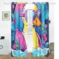 thumbnail image 2 of Summer Duck Room Blackout Cutrains Original Design Summer Thermal Insulated Curtain for Home, Living Room, Bedroom, Offices, Kitchen 84 x 55 Inch x 2 Panels, 2 of 4