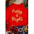 thumbnail image 6 of Women's Red Merry & Bright Printed Christmas Pullover Sweatshirt | [ZhiHiMeRi] | (US 20-22)2XL, 6 of 6