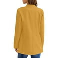 thumbnail image 6 of Herrnalise Jackets For Women Fashion Turn Down Collar Long Sleeve Slim Fitting Button Jacket Casual Coat Cardigan Blouse Shackets For Women 2024 fall Yellow,XXXL, 6 of 7