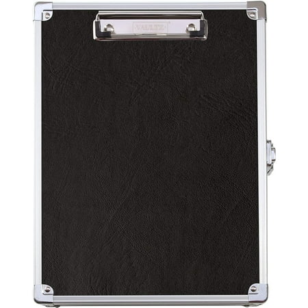 Vaultz Locking 8.5 x 11 Storage Clipboard Black 3 Pack