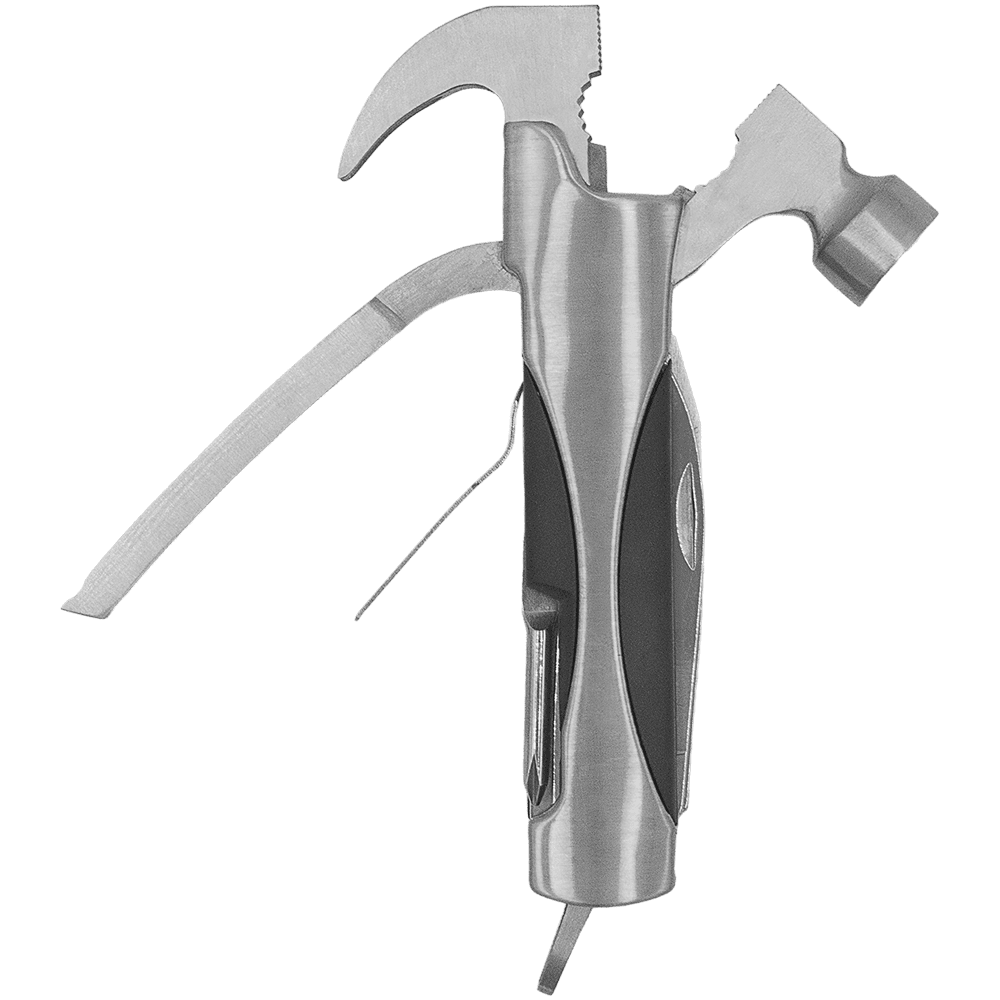 Zenport 12014A 12-in-1 Multi-Function Survival Tool w/ Case, Silver