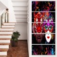 thumbnail image 1 of Tiger and Woman Colorful Faces - Abstract Wall Art Canvas, 1 of 3