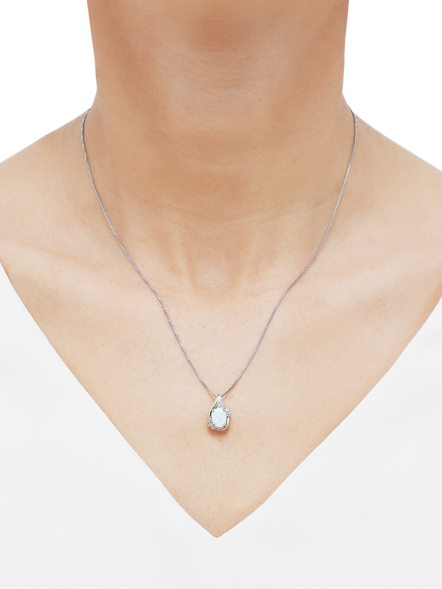 Brilliance Fine Jewelry Created Sapphire Diamond Accent