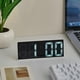 thumbnail image 5 of Reloj despertador digital Oria, pantalla LED grande con función de repetición, puertos de carga USB, 3 brillos ajustables, adecuado para dormitorio y oficina, negro, 5 of 5