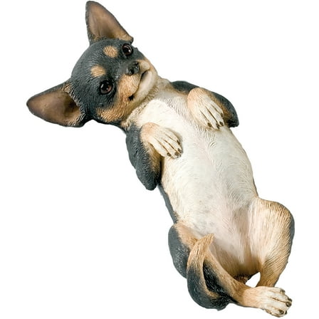 Sandicast "Small Size" Back Tri Chihuahua Dog Sculpture