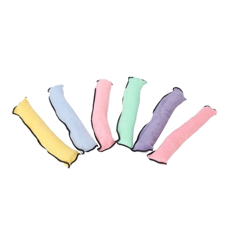 Rizadores Sin Calor Rulos Para El Cabello De Esponja Portátiles, Livianos Y Seguros, Sin Calor, Para Dormir Durante La Noche, Rulos Para Todo Tipo De Cabello, Mujeres Y Niñas, 6 Piezas