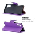 thumbnail image 2 of Galaxy Note 10 Plus Case, Note 10 Plus 5G Case,Allytech Slim PU Leahter Kickstand Detachable Wrist Strap Anti-Scratch Folio Cards Pocket Wallet Cases Covers for Samsung Galaxy Note 10 Plus, Violet, 2 of 6