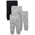 thumbnail image 1 of Pantalones para bebé Simple Joys de Carter's Cotton, paquete de 4 unidades, 24 meses, 1 of 1