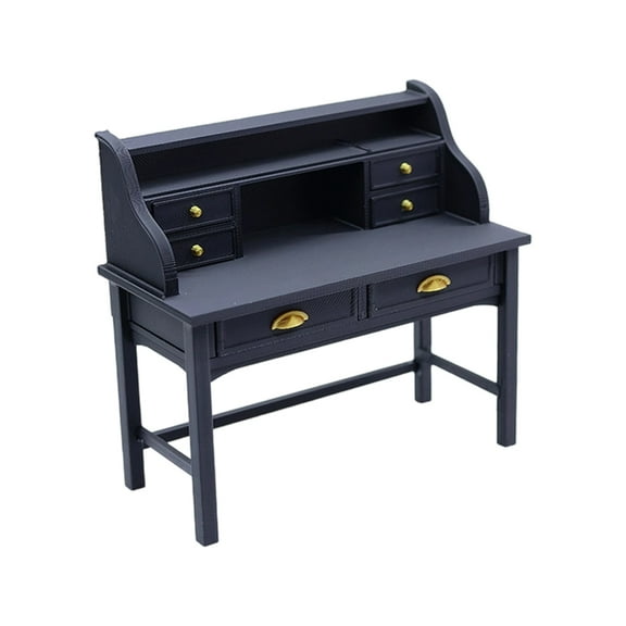 ROZYARD 1/12 Scale Miniature Desk Dollhouses Furniture Plastic Creative Model