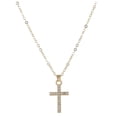 thumbnail image 4 of Collares con Dijes de Cruz SacredDiamon05 1Pza Oro Collar Cruz Dije 1.5x2cm Metal., 4 of 5