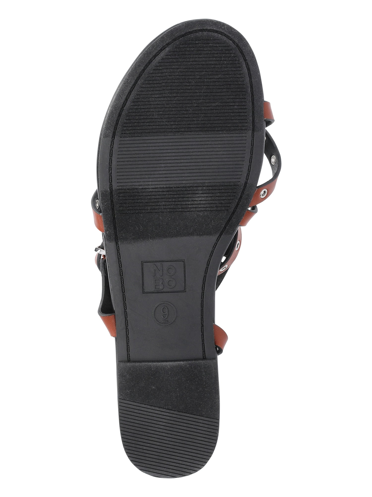 No Boundaries Women's Strappy Flat Sandals