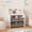 White 15, variant on 4-Tier Bookshelf for Room, Natural Engineered Wood Book Display Shelves for Playroom Organization