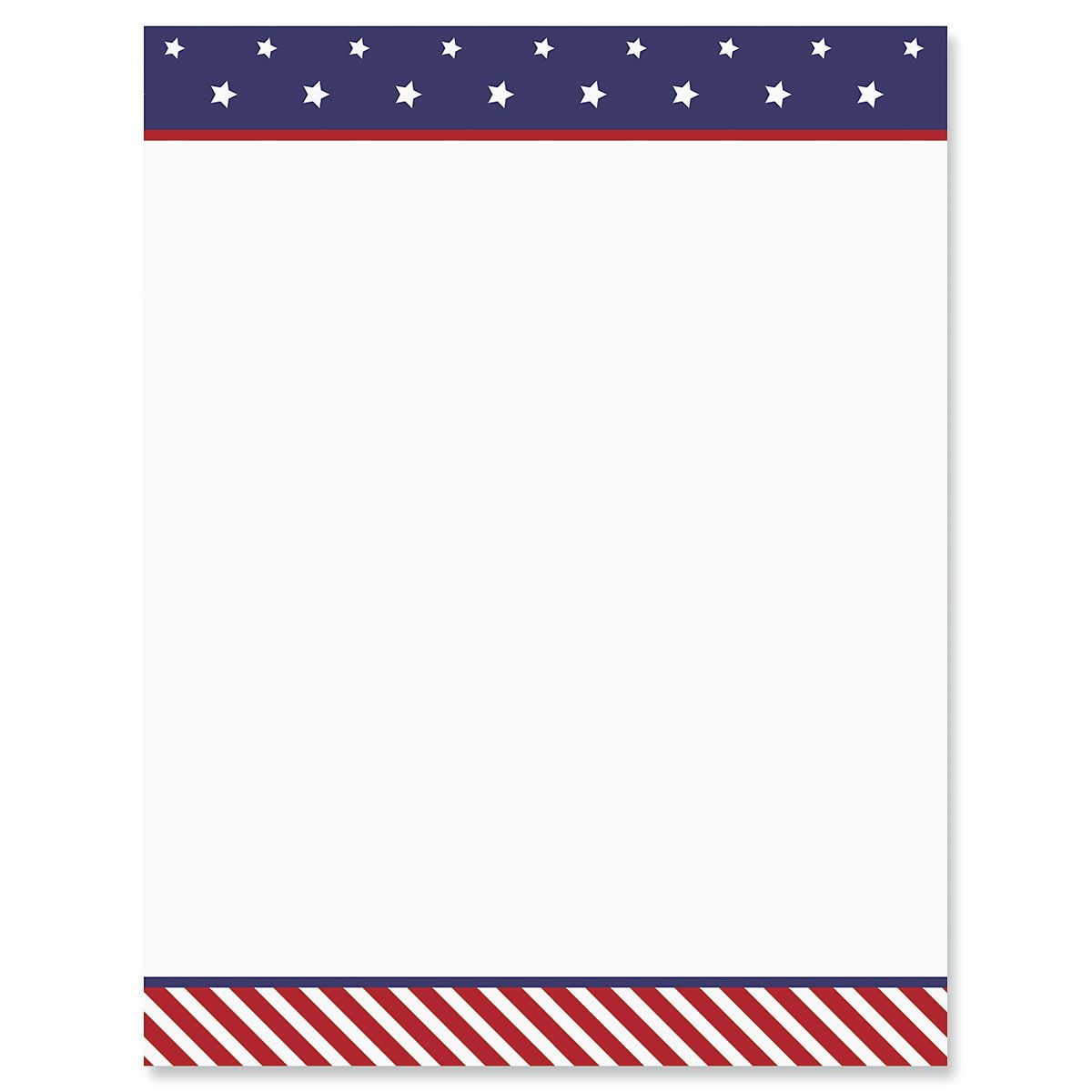 80 Pack ALH819 Patriotic Stars and Fireworks July 4 Laser Inkjet Printer Paper 