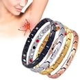 thumbnail image 2 of EOEMY Titanium Steel Magnetic Bracelet Lymph Drainage Detox Therapy Health Bracelet-Black, 2 of 9
