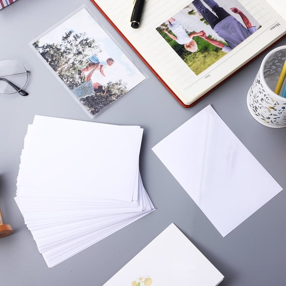 LOLIPPYY Self Adhesive Laminating Sheets Clear Plastic Film for Photo Protection