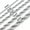 #5 Rope Chain,2mm, variant on 2-4mm Men Womens 316L Stainless Steel Silver Curb Link Rope Chain Necklace Gift