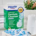 Equate Overnight Antibacterial Denture Cleanser Tablets, 84 Count