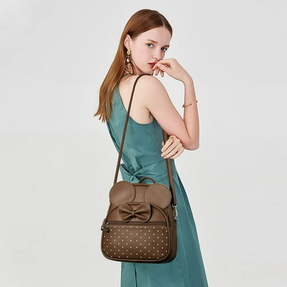 KL928 Sac à Dos Nœud Papillon pour Femmes et Filles, Sac à Main Mignon pour Adolescentes, Sacs d'École, Cadeaux de Noël (9,2 Pouces x 3,9 Pouces x 9,8 Pouces)