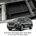thumbnail image 6 of Center Console Armrest Storage Box Organizer Tray for Hyundai SUV 2020 2021, 6 of 7