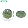thumbnail image 3 of Uxcell 80-Pack Conchas Planas Redondas Naturales de 15 mm, Cuentas de Moneda Redonda Plana con Agujero, Concha de Madreperla para Joyería [Azul Lago], 3 of 7