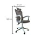 thumbnail image 2 of Silla Ergonómica para Oficina: Soporte Lumbar y Ajustable, 2 of 9