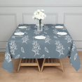 thumbnail image 4 of 60x60 Inch Waterproof Square Tablecloth, Thickened Polyester Table Cover for Dining & Parties, Floral Print, 4 of 6
