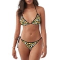 thumbnail image 1 of Balery Cute Cow Print Sunflower C Pijama Estampado Bikini de Dos Piezas para Mujer - Conjunto de Bikini Ajustable Sexy y Cómodo para Playa, 1 of 6