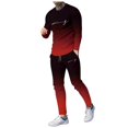 thumbnail image 3 of Men's Suits Digital Printing Two Piece Set with Long Sleeve Top and Tailored Trousers for Modern Formal Wear, 3 of 3