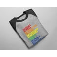 thumbnail image 4 of Inspirational Quotes Rainbow Pride T-Shirt for Men - Equality and Love Advocacy - LGBTQ Supportive Tee - Comfortable and Breathable - X-Large black/gray, 4 of 6