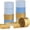 Light Dusty Blue Gold, variant on Navy-Blue White-Gold Crepe Paper Streamers - 9 Rolls Royal Blue Graduation 2025 Men Boy Birthday Party Decorations Streamer Wedding Bridal Shower Paper Garland Fathers Day Decor