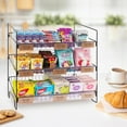 thumbnail image 2 of Black 3-Tier Candy Display Rack 24 * 23 * 14inch Versatile Chip and Snack Stand for Countertop Retail, Concession Stands, and Supermarkets, 2 of 14