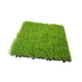 thumbnail image 4 of S SERENABLE Artificial Grass Tiles Artificial Grass Turf for Balcony Backyard Porch Light Green, 4 of 8