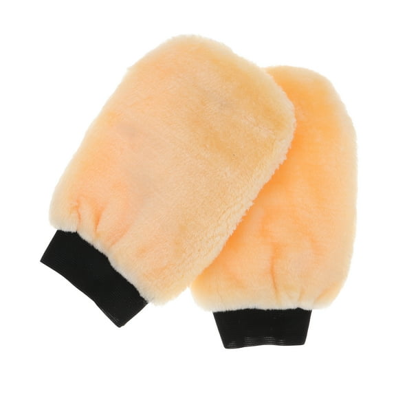 Troglfold Buffing Pad 2pcs Wash Mitts for Car Washing Car Dusting Mitt Car Polishing Pad Car Dusting Gloves Car Washing Gloves Car Cleaning Mitts,9.06"X5.91"X0.59"