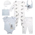 thumbnail image 1 of Conjunto de 7 piezas de ropa para bebé Disney Mickey Pooh 0-3 meses azul, 1 of 7
