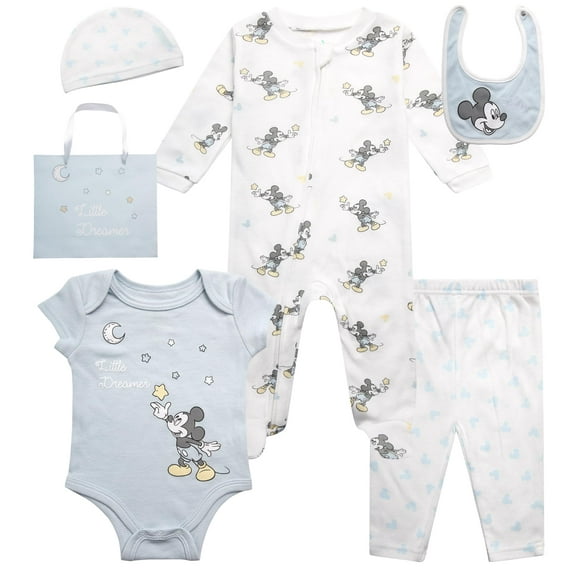 Conjunto de 7 piezas de ropa para bebé Disney Mickey Pooh 0-3 meses azul