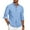 Light Blue, variant on Coshow Men's Long Sleeve Button Down Casual Shirt Stretch Denim Textured Shirt