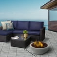thumbnail image 2 of Teamson Home Outdoor 24" Wood Burning Fire Pit with Grill Grate & Concrete Base, 2 of 8