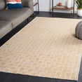 thumbnail image 2 of SAFAVIEH Micro-Loop Charlotte Solid Area Rug, Light Gold/Ivory, 5' x 5' Square, 2 of 7