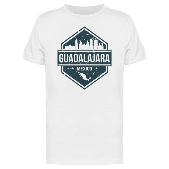 Guadalajara Mexico Travel Stamp T-Shirt Men -Image by Shutterstock, Male Large