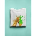 thumbnail image 3 of Funny Giraffe With Ice Cream. Sweatshirt Men -Image by Shutterstock, Male 3X-Large, 3 of 4