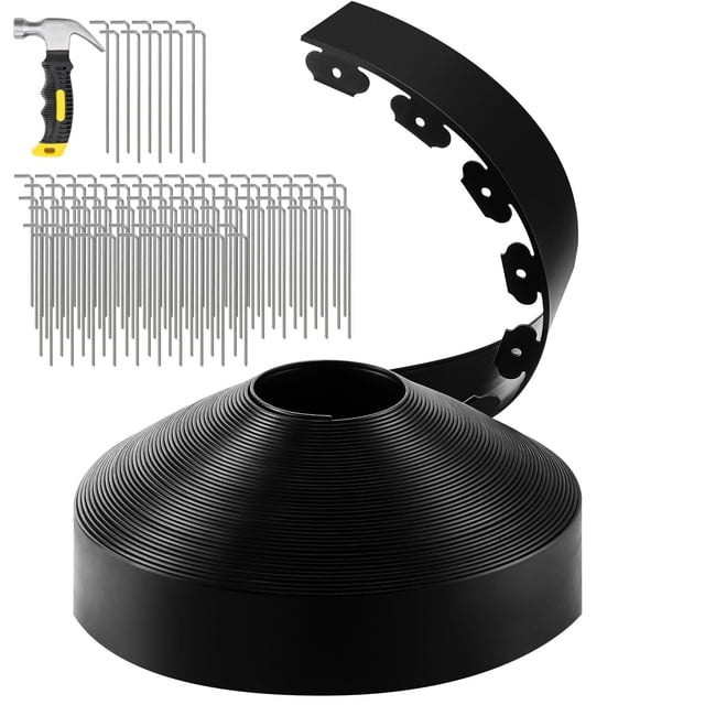 Kit de bordes de jardín GROWNEER, flexible, 30 m, 10 cm de altura