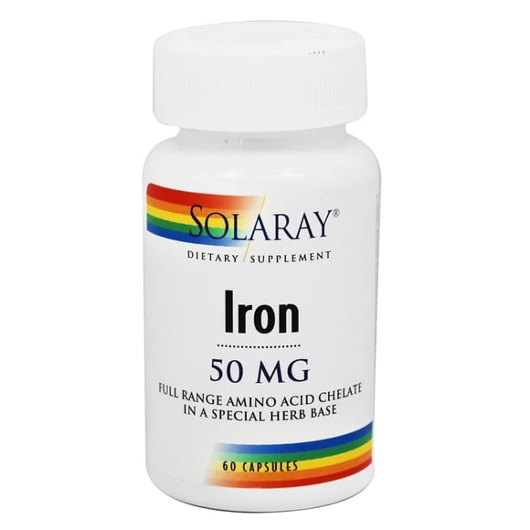 Solaray - Iron 50 mg. - 60 Capsules