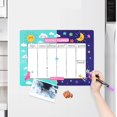 thumbnail image 3 of Calendario mensual borrable, pizarra magnética A3 para mensajes, pizarra blanca suave, pegatina movible para refrigerador, 3 of 5