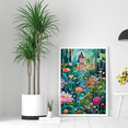 thumbnail image 3 of Quirky Floral Fantasy - Enchanting Whimsical Gardens Canvas & Poster Prints - Enhance Your Living Space, 3 of 4