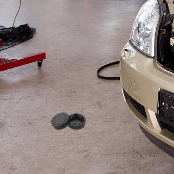 Hemobllo 2-Pack Black Car Radiator Reservoir Caps Coolant Tank Covers for Spill Prevention and Leak