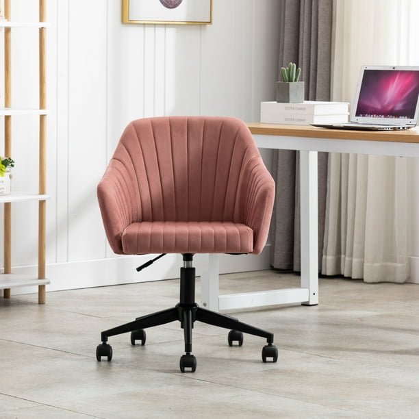 Home Office Computer Desk Chair With Wheels Height Adjustable Swivel Task Velvet Rolling Vanity For Bedroom Living Room Study Red Com Home Office Computer Desk Chair With, Rolling Vanity Seat