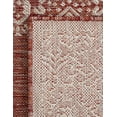 thumbnail image 5 of Unique Loom Outdoor Border Collection Area Rug - Floral Border (4' 1" x 6' 1" Rectangle Rust Red/Ivory), 5 of 12