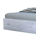 thumbnail image 5 of Benjara Noe Zid Queen Size Platform Bed- Panel Headboard- White Finish- Modern, 5 of 6